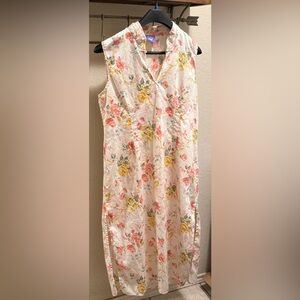 Floral Sleeveless Long Dress